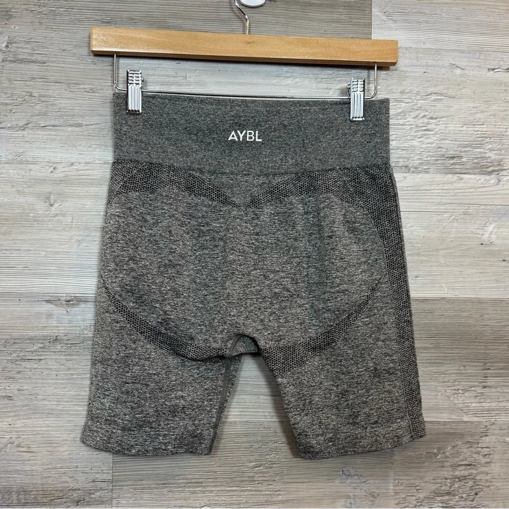 AYBL Empower Seamless Shorts - Black Marl - Size Large - Picture 13 of 14